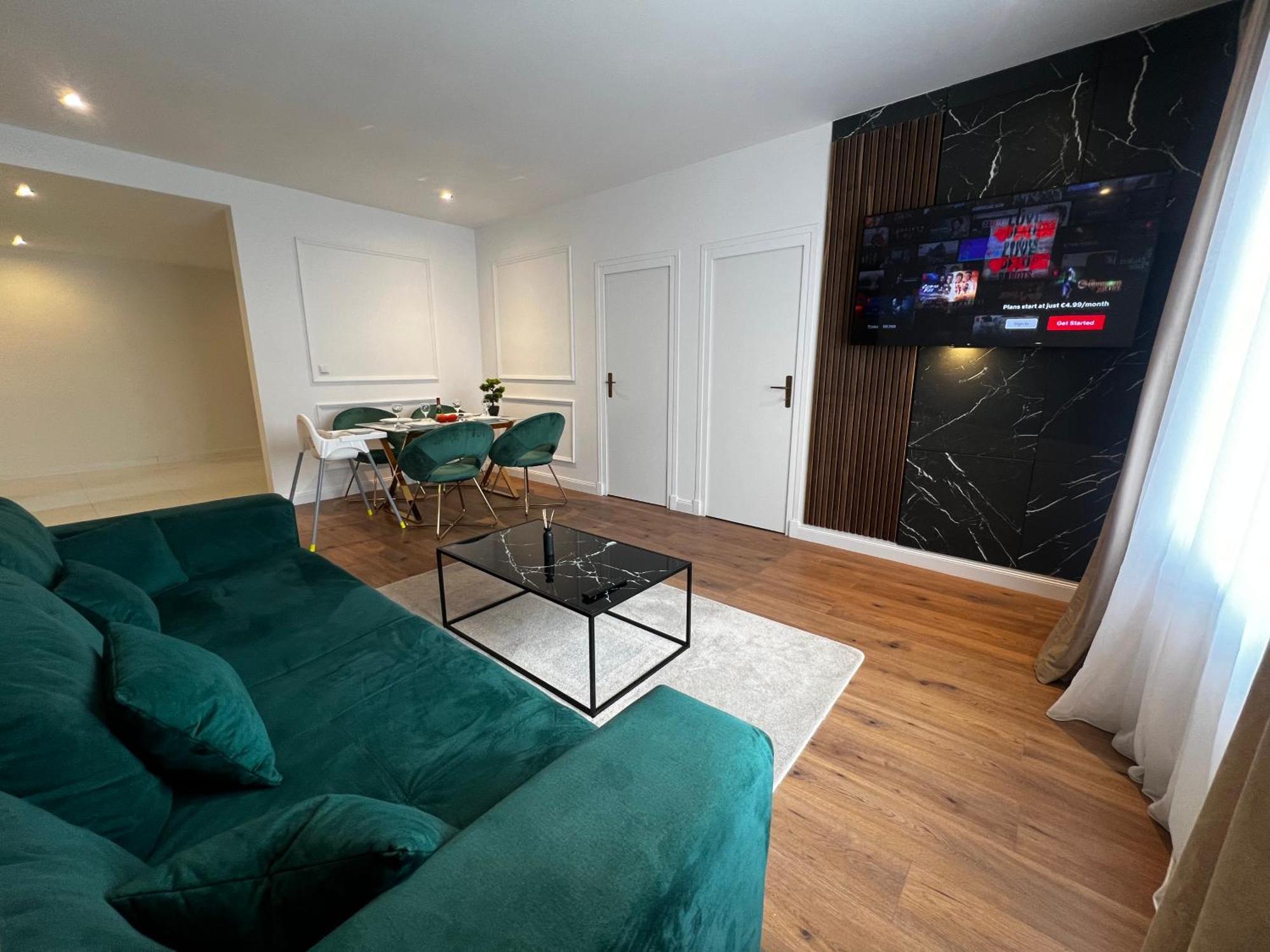 105 Quadratmeter Apartment, Parkplatz, Kinderfreundlich, 6 Personen, Wifi, Vollausgestattete Kueche, Криммичау Экстерьер фото